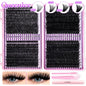 DIY Lash Extension Kit Clusters Individual Eyelashes Kit 9-16mm with Bond and Seal Wispy Natural Mange Lashes NovaCart