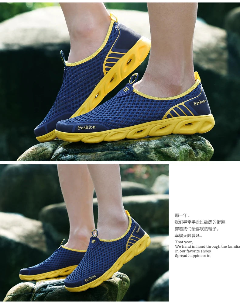Fashion Casual Shoes Lightweight Summer Breathable Men Shoes Outdoor Comfortable Women Footwear Male Ladies Walking Shoes 36-45 NovaCart
