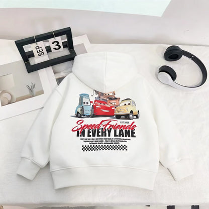 Hoodies For Kids Clothing Spring New Style Cartoon Car Fashion Sweatshirts Tops Hooded Long Sleeved Children's Costume Hoodie NovaCart