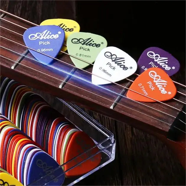 Multicolor Guitar Picks 24/50/100 Pieces Mixed ABS Premium Plastic Guitar Picks for Acoustic Electric Guitars Bass Or Ukulele Pi-Mart