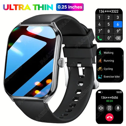 2026 New Smartwatch 1.96 inch Ultra-thin Bluetooth Call Health Monitor IP68 Waterproof 100 Sport Smart Bracelet For  Android iOS NovaCart