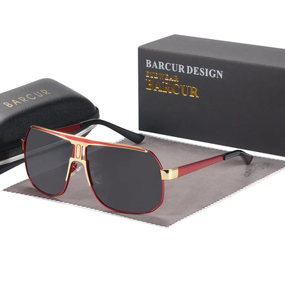 BARCUR Polarized Sports Sunglasses for Men Fashionable Fishing Driving Hiking and Outdoor Eyewear UV400 Protection Gradient Lenses Stevvex