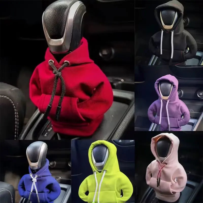 Gear Shift Mini Hoodie Cover Shift Cover Gear Handle Decoration Fits Manual Automatic Universal Car Shift Lever Interior Decor NovaCart