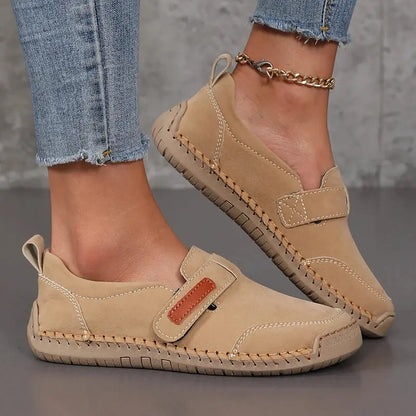 Handmade Leather Women Shoes Casual Comfortable Slip on Loafers Women Leather Shoes Moccasins Walking Shoes Summer Direct Sales NovaCart