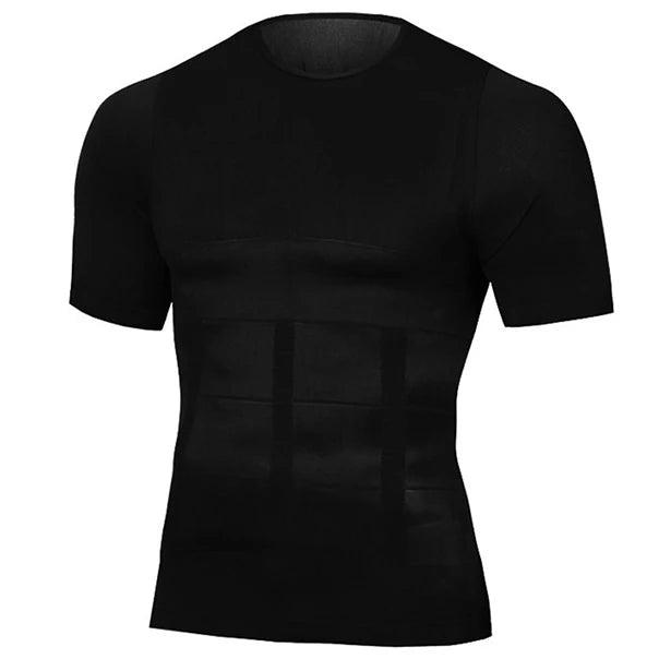 Mens Compression Shirt Undershirt Slimming Tank Top Workout Vest Abs Abdomen Slim Body Shaper NovaCart