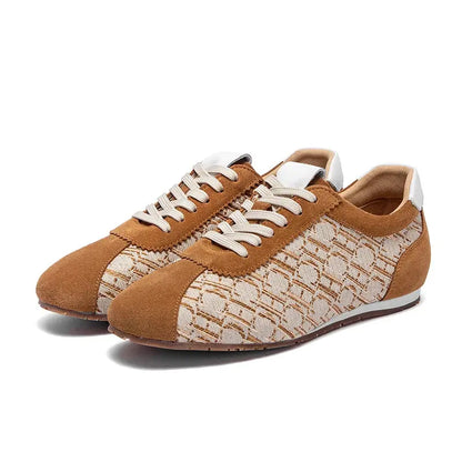 2025 New Arrival Luxury Brand Casual Shoes Women's Flat Cloth Shoes Lightweight Comfortable Lacing Spring Summer Women's Shoes NovaCart
