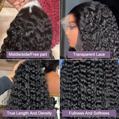13x6 HD Curly 250% Density 30 42 Inch Lace Front 5x5 Glueless Wigs Human Hair Wigs Deep Wave 13x4 Lace Frontal Wig Ready To Go NovaCart