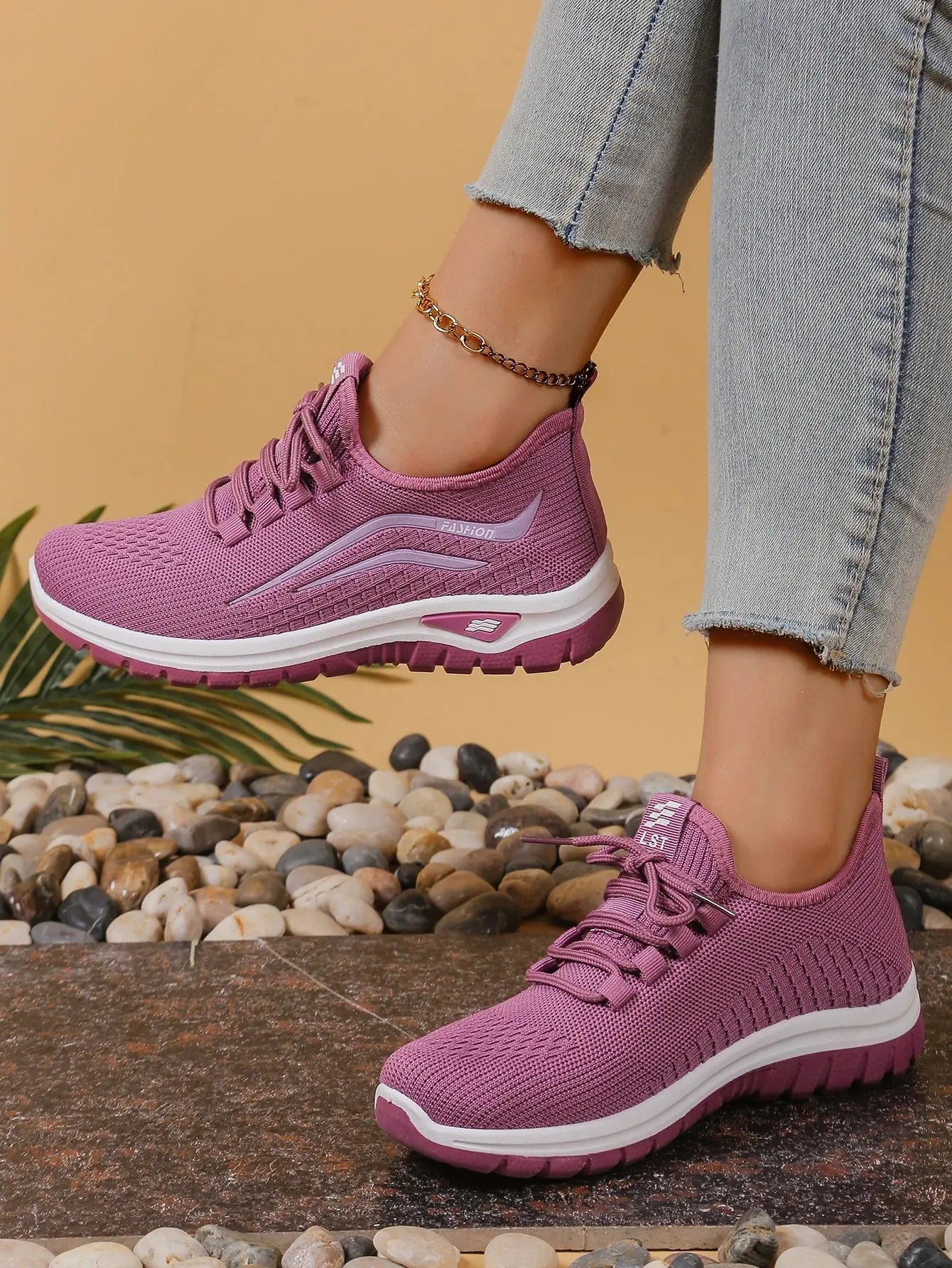 Women's shoes, soft soles, not tired feet,summer sneakers platform shoes, flying weaving, breathable women's sneakers shoes NovaCart