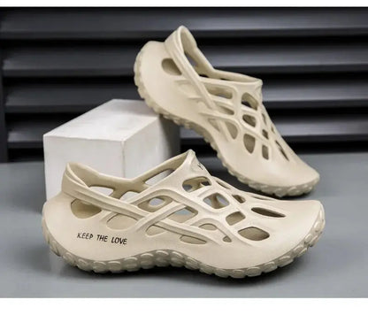 Summer Men Sandals Light EVA Men's Casual Shoes Hole Shoes Clogs Lovers Home Garden Outdoor Male Beach Flat Slippers Big Size NovaCart