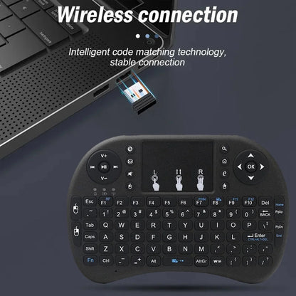 MRSVI I8 2.4G Mini Wireless Keyboard Classic Black Air Mouse Remote Control Touchpad for Android TV Box PC Smart TV Pi-Mart