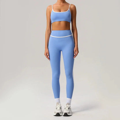 🖤 Seamless Yoga Set – High Waist, Hip-Lifting FitiqueFit