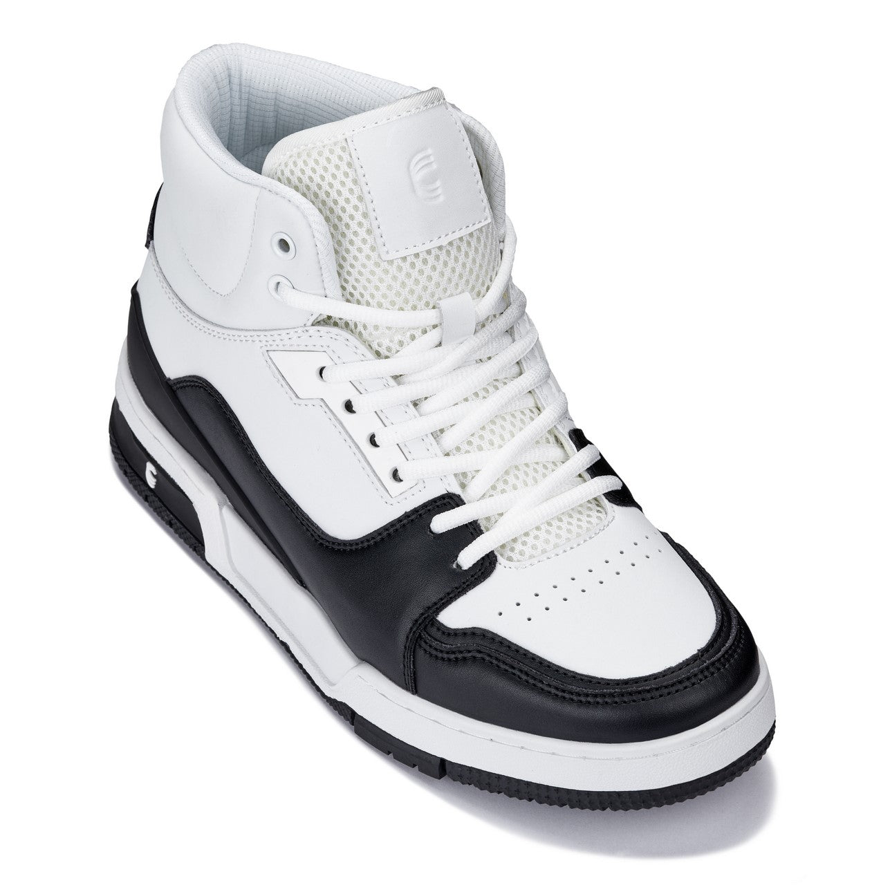 CALTO - S4752 - 3 Inches Taller (White/Black) - High Top Sneakers Tallmenshoes.com
