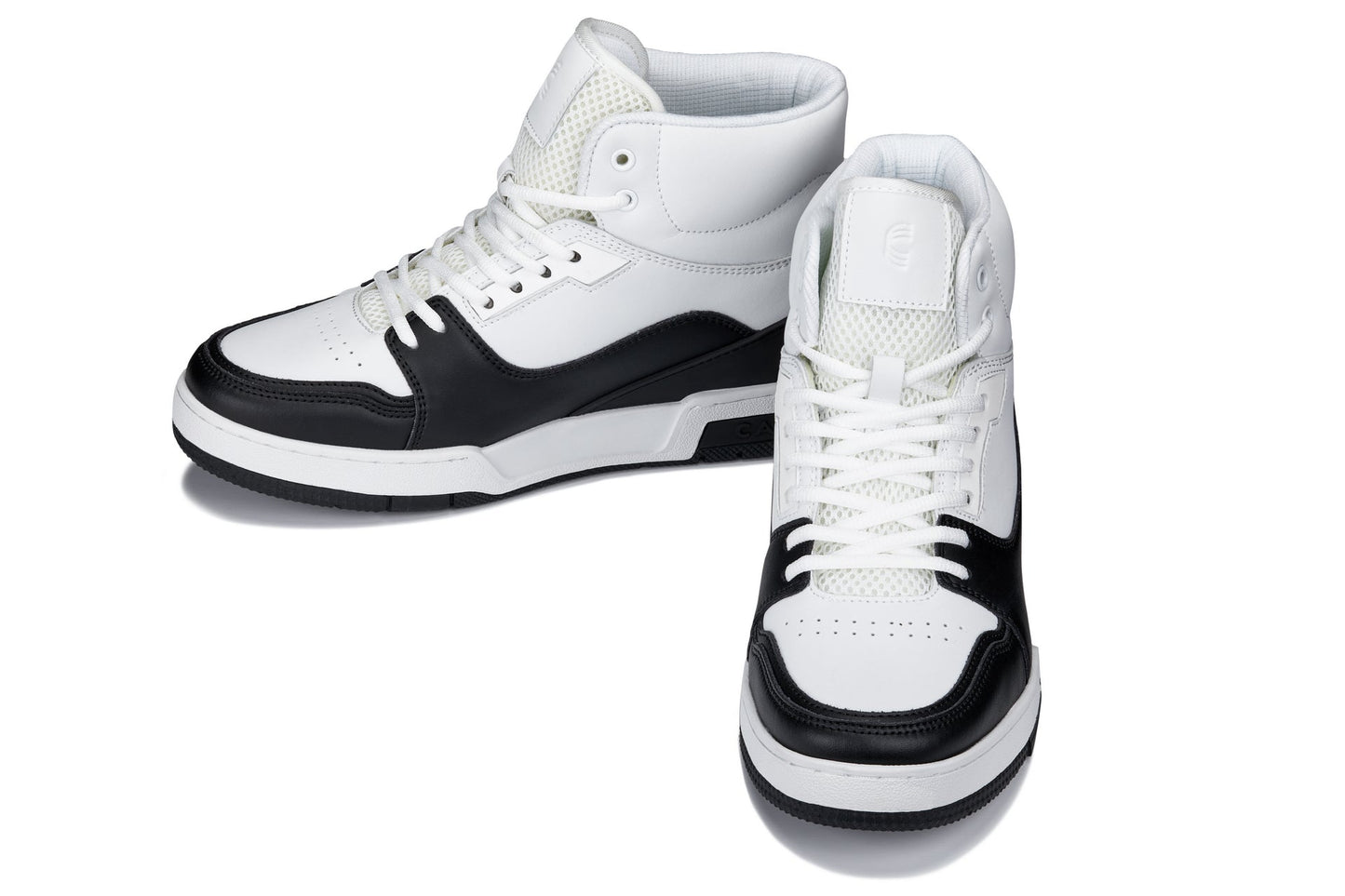 CALTO - S4752 - 3 Inches Taller (White/Black) - High Top Sneakers Tallmenshoes.com