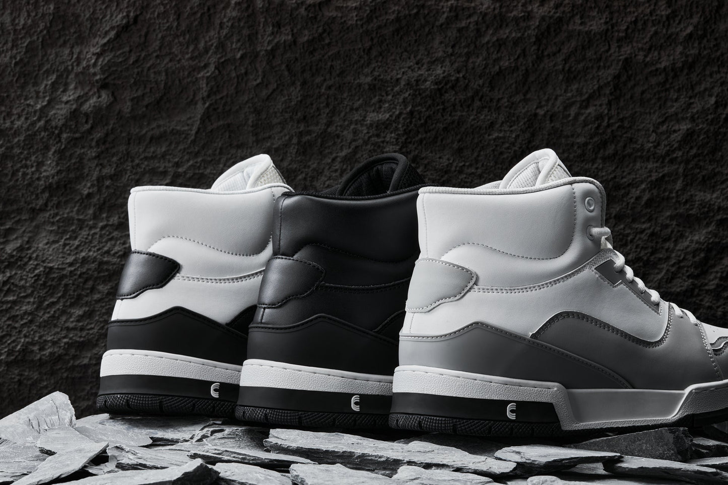 CALTO - S4752 - 3 Inches Taller (White/Black) - High Top Sneakers Tallmenshoes.com