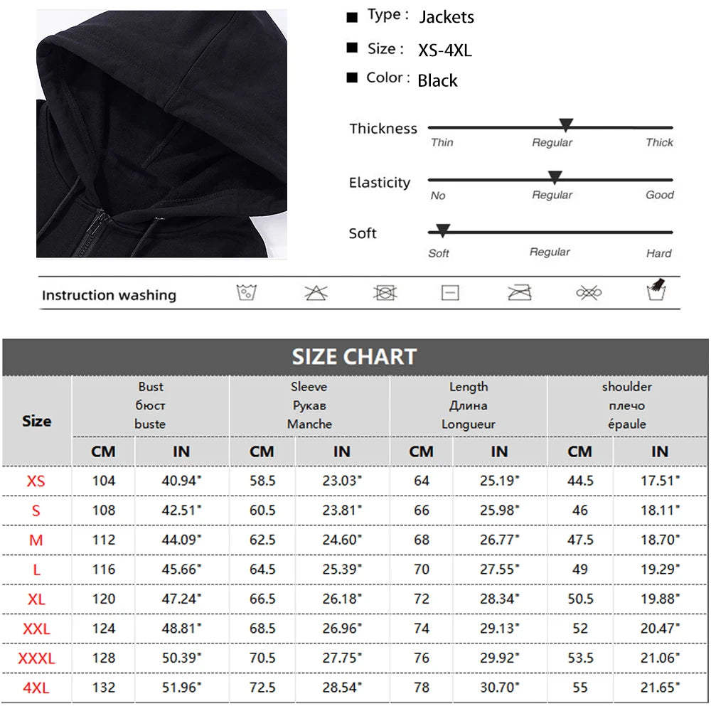Autumn Men Sweatshirts Long Sleeve Jacket Hoodie Zipper Closure Jacket Male Hoodies Sweatshirt Slim Fit Male Clothing NovaCart