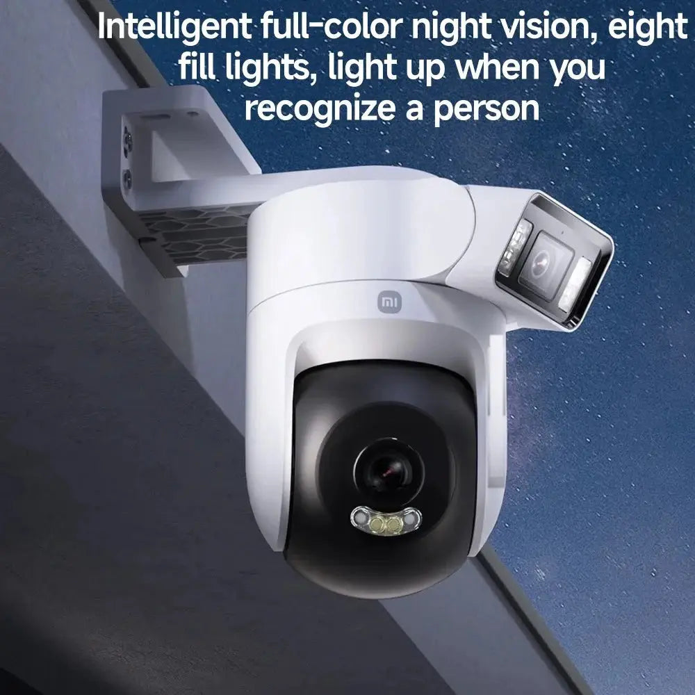 New Xiaomi Outdoor Camera 4 Dual Lens 5MP 3K HD Dual View Monitoring Panoramic Closeup Tracking IP66 Weatherproof AntiTheft - CN NovaCart