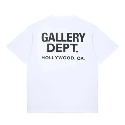 Vintage High Street T-shirt Gallery Printed Shirt Fashion Letter Printed T-shirt Casual O-neck T-shirt Summer Brand Top NovaCart