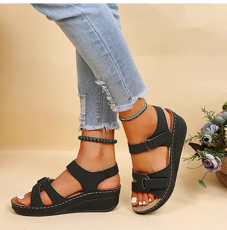 Shoes Women Sandals Fashion Wedge Ladies Shoes Party Women's Sandals Huaraches Elegant Footwear Zapatos De Mujer Female NovaCart