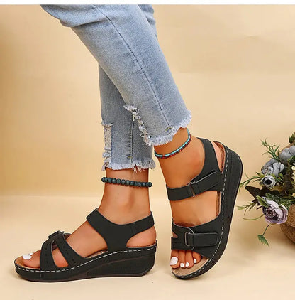 Shoes Women Sandals Fashion Wedge Ladies Shoes Party Women's Sandals Huaraches Elegant Footwear Zapatos De Mujer Female NovaCart