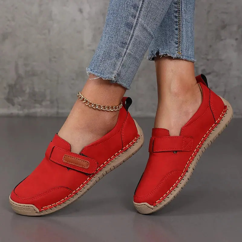 Handmade Leather Women Shoes Casual Comfortable Slip on Loafers Women Leather Shoes Moccasins Walking Shoes Summer Direct Sales NovaCart
