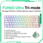 Akko MonsGeek FUN60 Mechanical Keyboard Magnetic Switch 60% Gaming Keyboards Rapid Trigger 0.01mm 8K ARGB HE/TMR Custom Keyboard Pi-Mart
