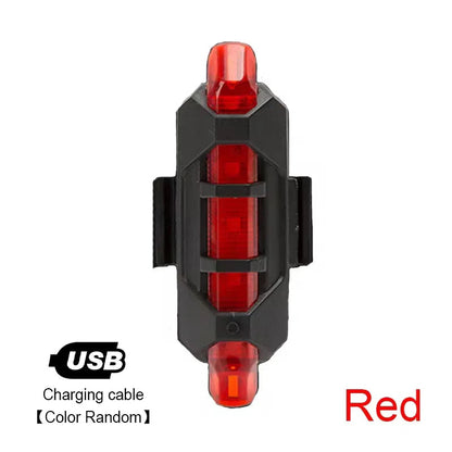 Bike Light Set Front Light with Taillight USB Rechargeable Easy to Install 3 Modes Bicycle Accessories for the Bicycle Road MTB Pi-Mart
