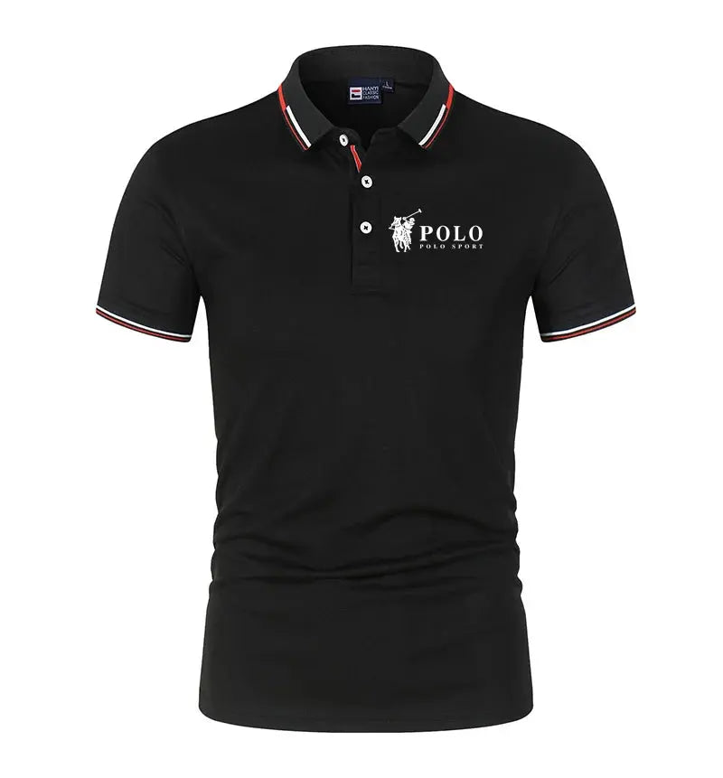 Men's premium summer polo shirt, quick drying, breathable, casual, business fashion, sports, short sleeved, men's clothing NovaCart