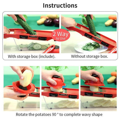 Vegetable Chopper Multifunctional Grater Cutter Kitchen Accessories Manual Fruit Slicer Potatos Shredders Cheese Onions Slicers NovaCart