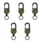 Outdoor Retractable Key Chain Mountaineering Buckle Key Chain Anti-loss Anti-theft High Rebound Easy To Pull Pi-Mart