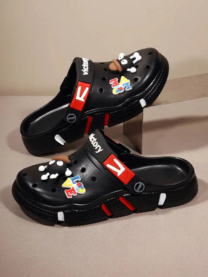 Hole Shoes Men's Summer Ligtweight EVA Trend Home Sandals Clogs Shoes Men Baotou Slippers Outdoor Comfortable Sandals Size 36-50 NovaCart