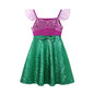 Children's Casual Dress for Girls Mermaid Rapunzel Dress One-Shoulder Sling Short Sleeve Princess Costume Summer Casual Vest NovaCart