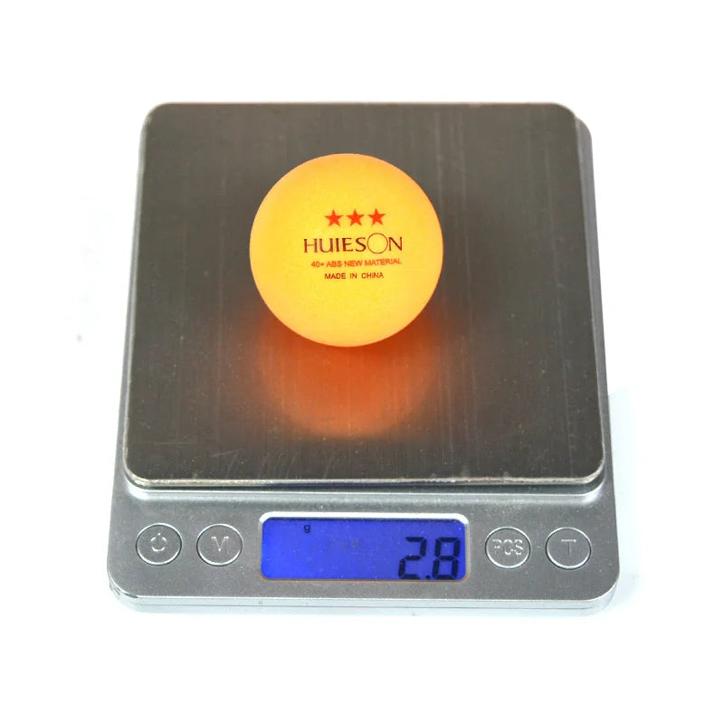 10 PCS Huieson New ABS Plastic Table Tennis Balls 3 Star 2.8g 40+mm Ping Pong Balls for Match Training Balls Pi-Mart