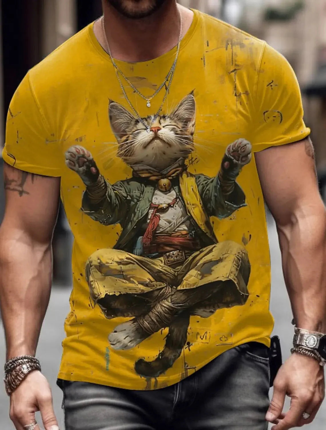 🦁  3D Animal Print Funny T-Shirt – Bold Summer Streetwear FitiqueFit