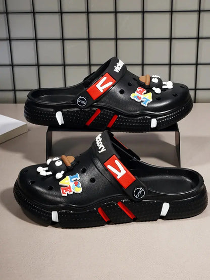 Hole Shoes Men's Summer Ligtweight EVA Trend Home Sandals Clogs Shoes Men Baotou Slippers Outdoor Comfortable Sandals Size 36-50 NovaCart