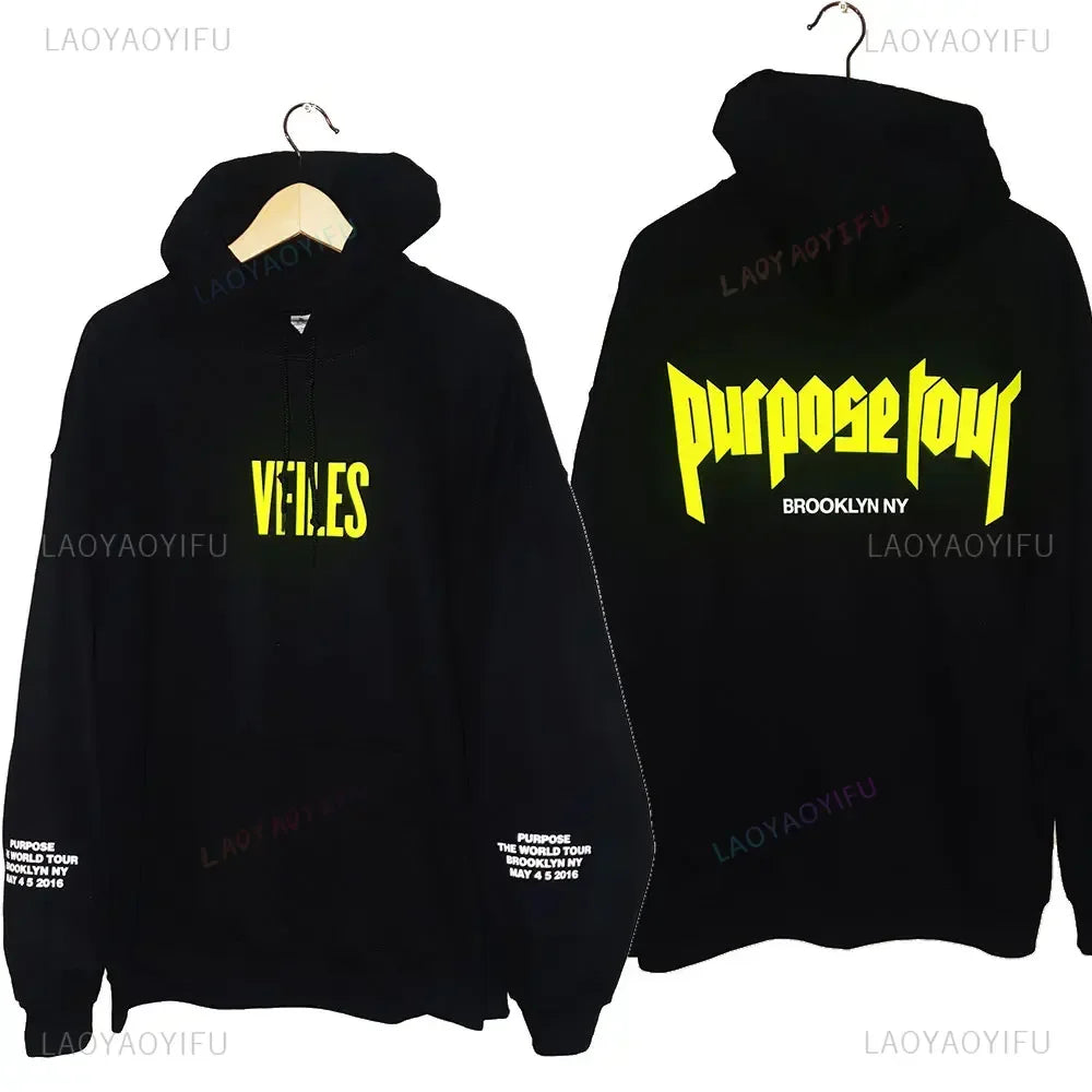 Hoodies Men Justin Bieber Purpose Tour fashion Print Hip Hop Streetwear Fleece Warm Hoody Men Women Pullover Hoodie Sweatshirt NovaCart