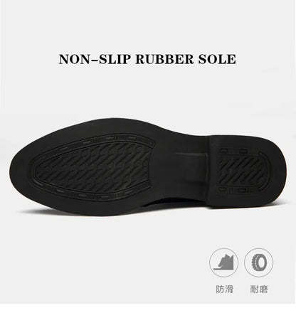 Flat / 6CM Genuine Leather Men Formal Elevator Shoes Wedding Business Height Increase Lift Shoes Invisible Summer Hollow Wedding NovaCart