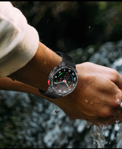 2026 New T-Rex3 Pro 1100mAh Battery Smart Watch GPS path 5ATM Waterproof Sports Run tracker Outdoors Compass Military Smartwatch NovaCart