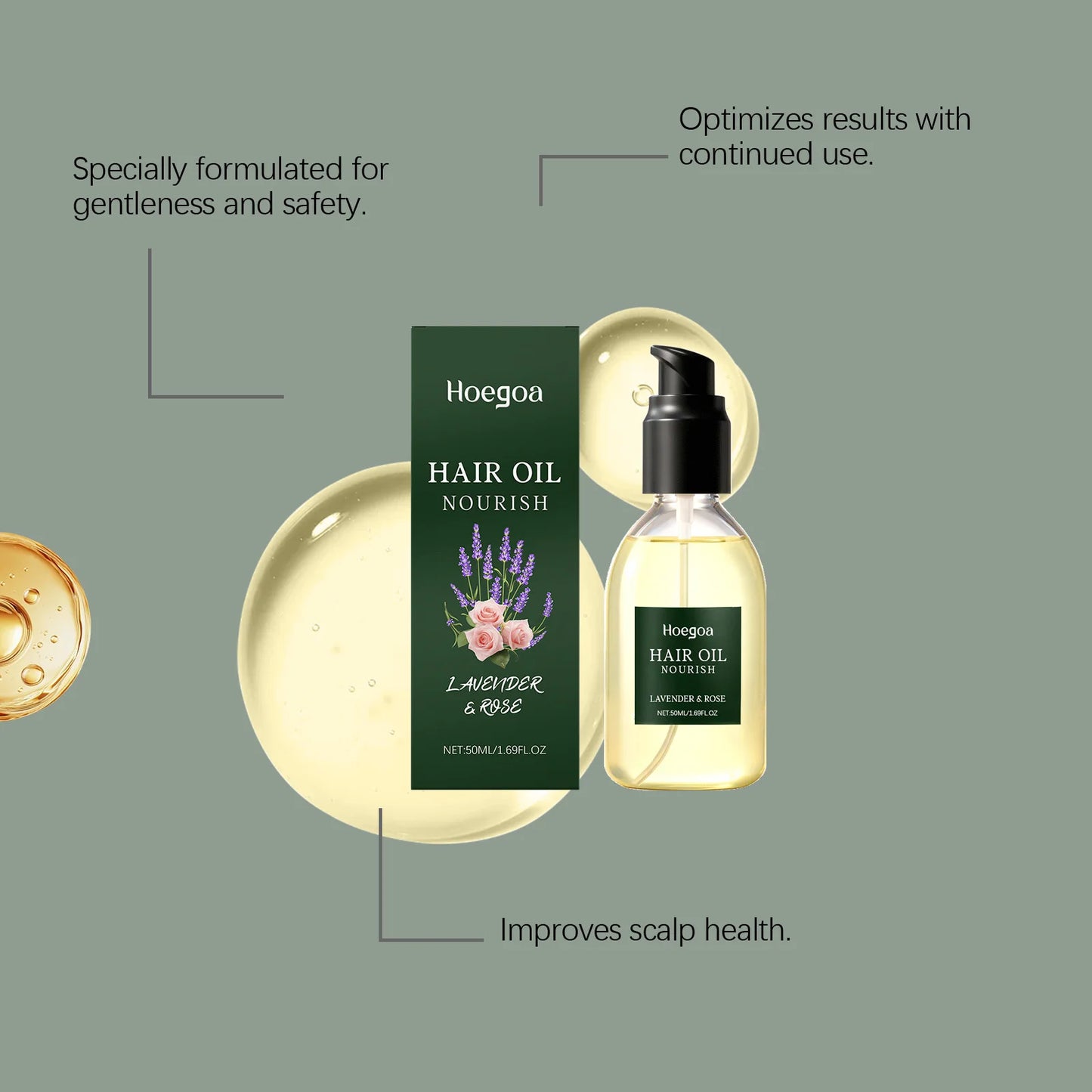 Repair Hair Damage Hair Nourishing and Moisturizing Oil Enhances Hair Strength Reduces Hair Thinning Cleansing Hair Care Oil