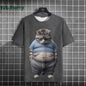 Cat Print shirts - Y2K Graphic T-Shirt FitiqueFit
