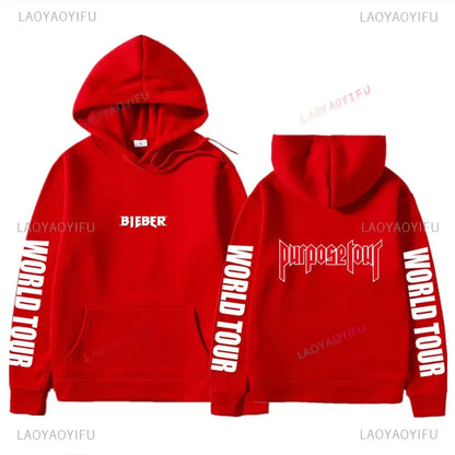 Hoodies Men Justin Bieber Purpose Tour fashion Print Hip Hop Streetwear Fleece Warm Hoody Men Women Pullover Hoodie Sweatshirt NovaCart