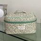 Floral Quilted Cosmetic Organizer Travel  Home