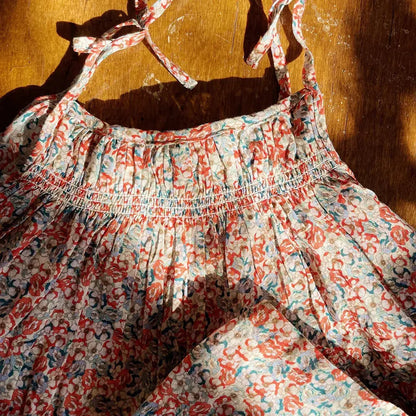 2026 New KS Summer Baby Girls Cotton Slip Dresses Kids Clothes Girl Floral Print Tank Top T-shirts Shorts Suits Children's Sets NovaCart