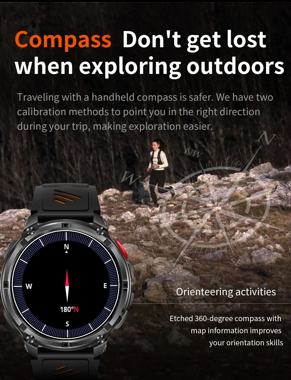 2026 New T-Rex3 Pro 1100mAh Battery Smart Watch GPS path 5ATM Waterproof Sports Run tracker Outdoors Compass Military Smartwatch NovaCart