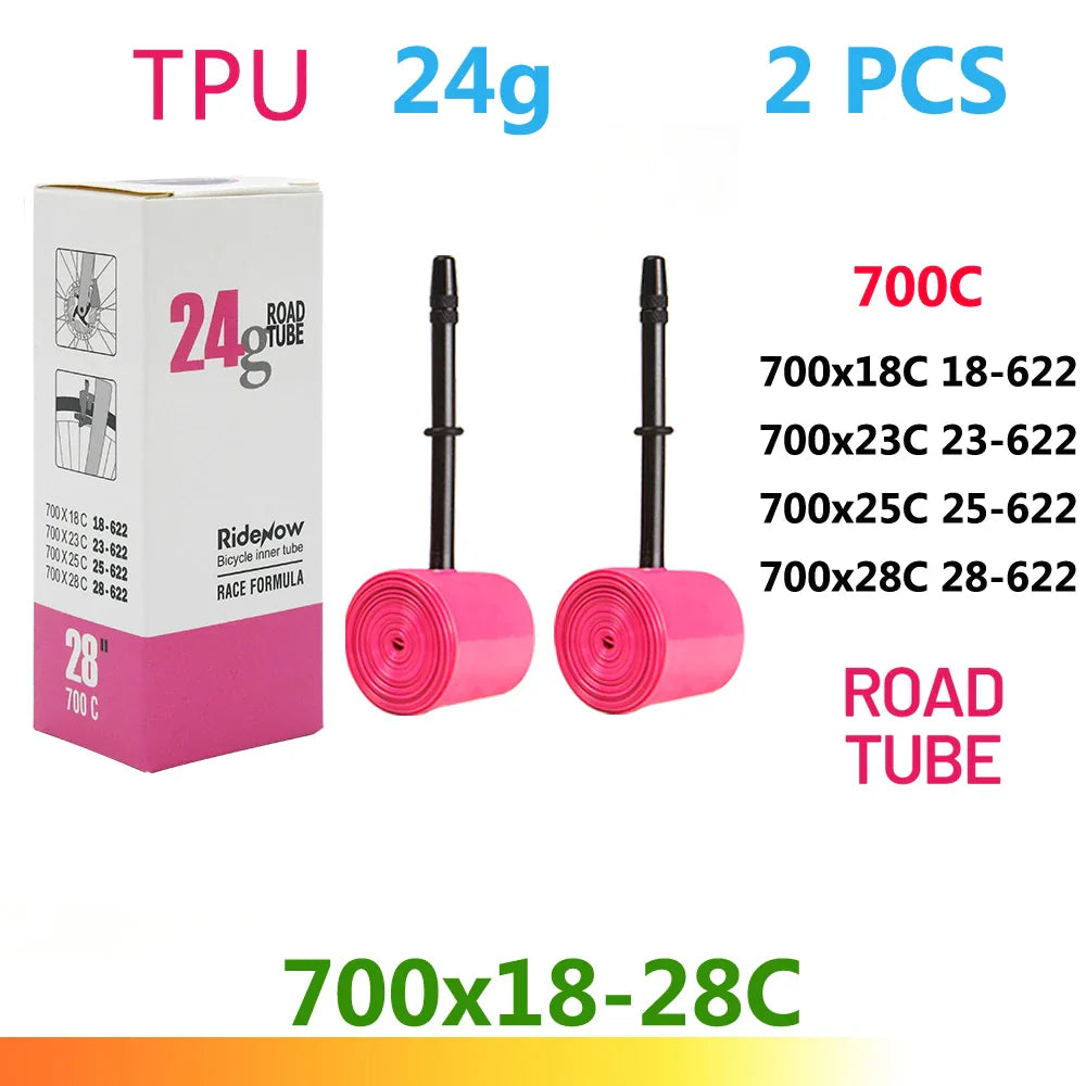 RideNow TPU Bike Inner Tube 700C 700x18 23 25 28 32 35 37 40 47C Road Bicycle Tire MTB Bike Camera 29x1.5 1.75 1.9 pneu aro Pi-Mart