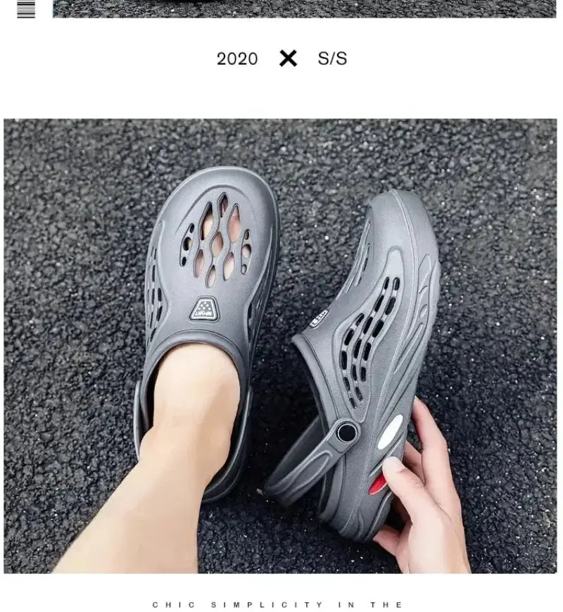 Outdoor Sandals for Men and Women Summer Clogs EVA Slippers Plus Size 47 48 49  Men Garden Shoes Beach Sandals Breathable Clogs NovaCart