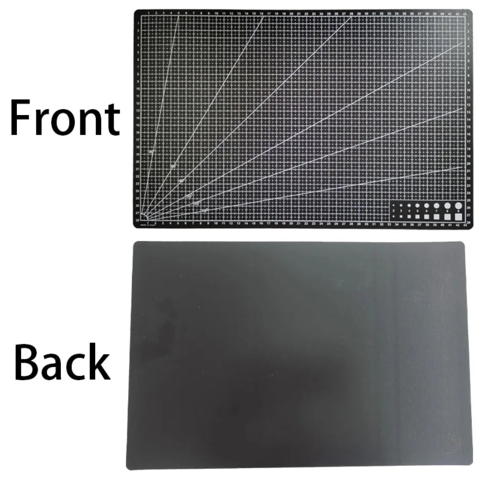 Process Anti Cutting Double-Sided Carving A3 Cutting Pad PVC Table Pad Leather Student DIY Process Self-Healing Pad 45×30x0.09cm Pi-Mart