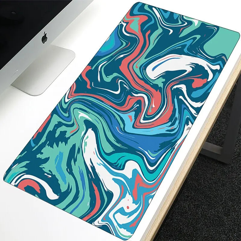 XXL Strata Liquid 900x400 Mouse Pad Computer Laptop Anime Keyboard Mouse Mat Large Mousepad Keyboards Gamers Decoracion Desk Mat Pi-Mart