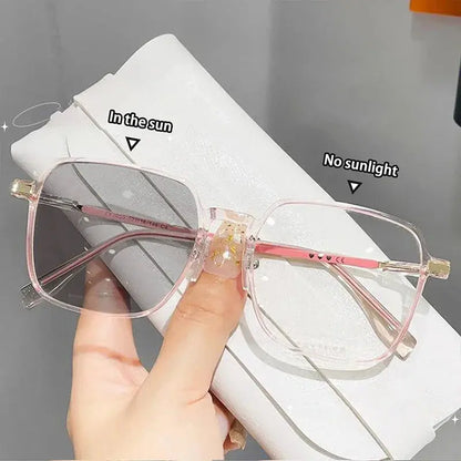 Photochromic Anti Radiation Glasses Metal Eyeglass For Woman Men NovaCart
