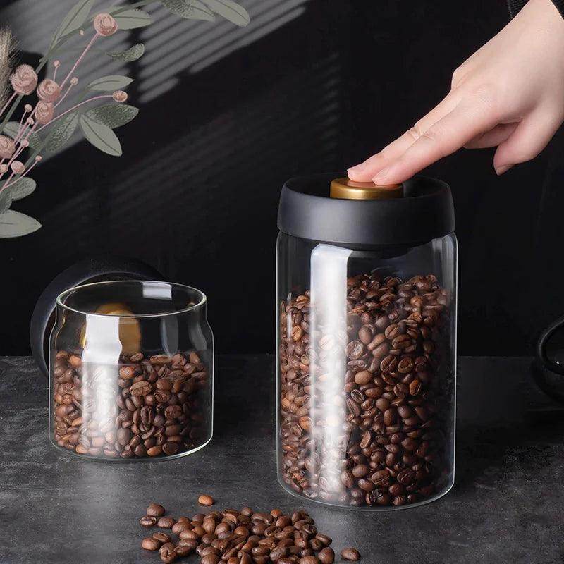 Vacuum Sealed Jug Coffee Beans Airtight Canister SmartPursue™