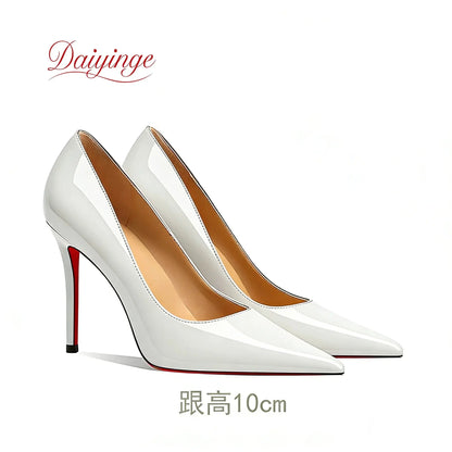 Shoes For Woman 2026 Trend Luxury Red Bottoms High Heels Pointed Toe Stiletto Pumps 12 cm Comfortable Party Dress Wedding Shoes NovaCart